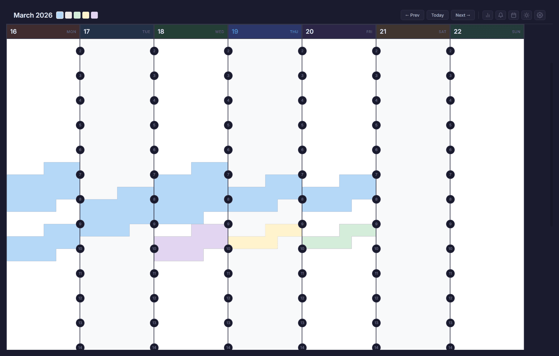 Kiroku in dark mode with a sleek dark interface